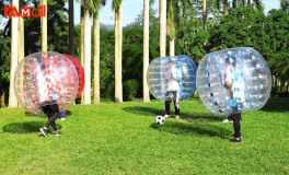big zorb ball with a person